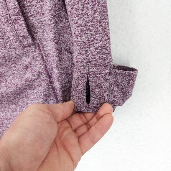 Duluth Trading Sweater Womens Small Purple Heathered Turtleneck Pullover Tunic - Picture 2 of 10